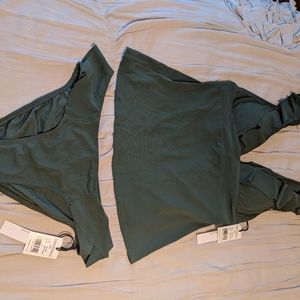 Dark Green Robin Piccone Tankini Swimsuit